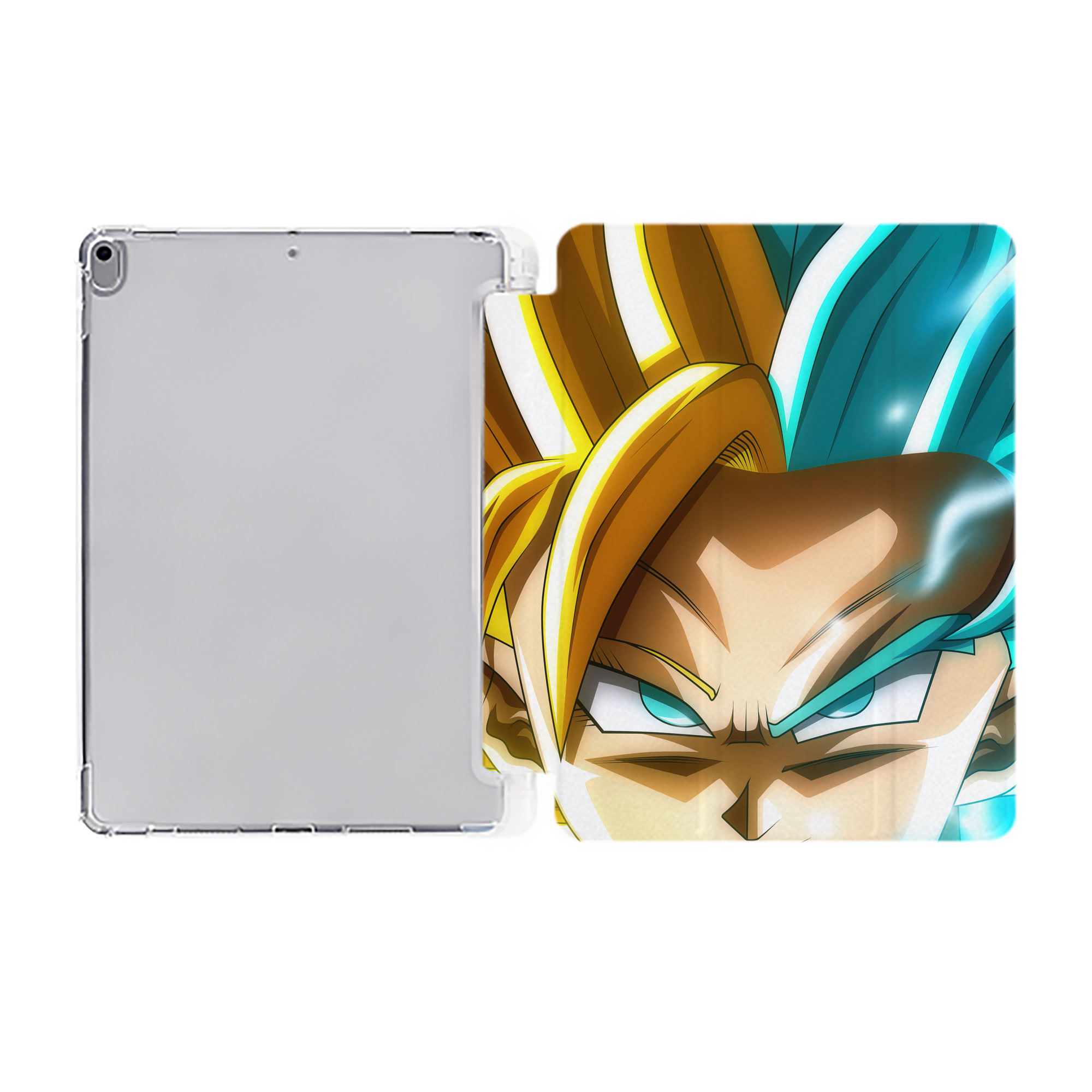 （画像用） ドラゴンボール DRAGON BALL IPad ケース ペン収納付き 三つ折りスタンド PUレザー×シリコン 対応機種9.5/10.5/10.9インチ
